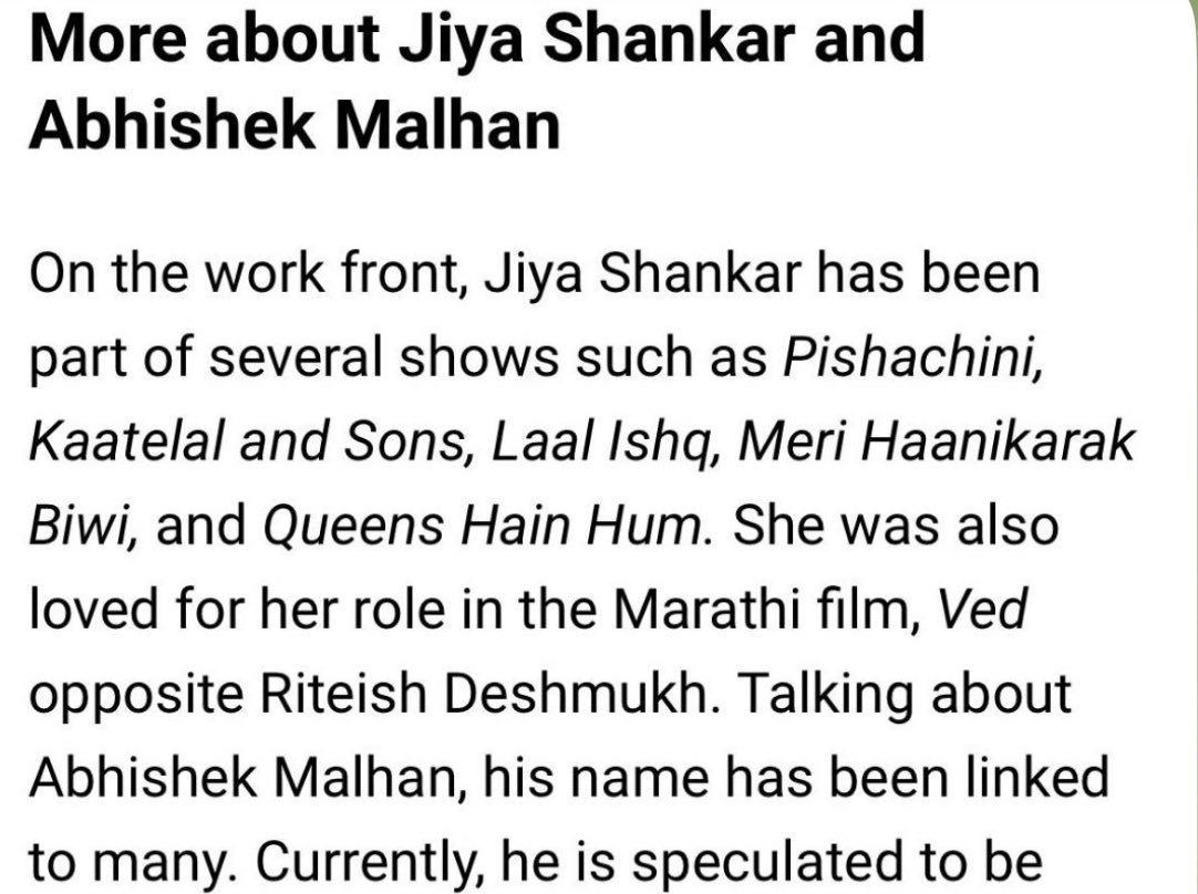 fukra0098's tweet photo. Notice the narrative shift: some reports subtly paint Abhishek as a "playboy" while portraying Jiya as the "hardworking, self-made" victim. It’s a classic PR tactic: use his fame for the headline, then trash his character.

@AbhishekMalhan4 #AbhishekMalhan https://t.co/zZqaZi6ipt