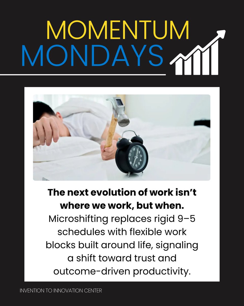 The future of work isn’t remote or hybrid, it’s micro-shifting.

Flexible work blocks, trust over tracking, and productivity built around real life are redefining how we work. 💡

Read more: bit.ly/4qzcKxo 

#MomentumMonday #FutureOfWork
