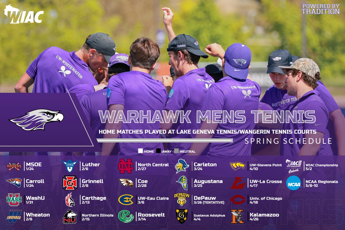 New year, new season! Mark your calendars and come support this spring!