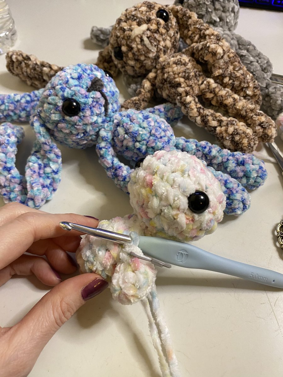 Dia 1 de enero… enferma pero produciendo como loca #amigurumicrochet #handmadegift