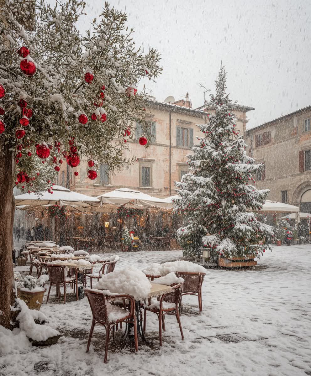 earthcurated's tweet image. Tuscany welcomed its first snowfall of the winter ❄️