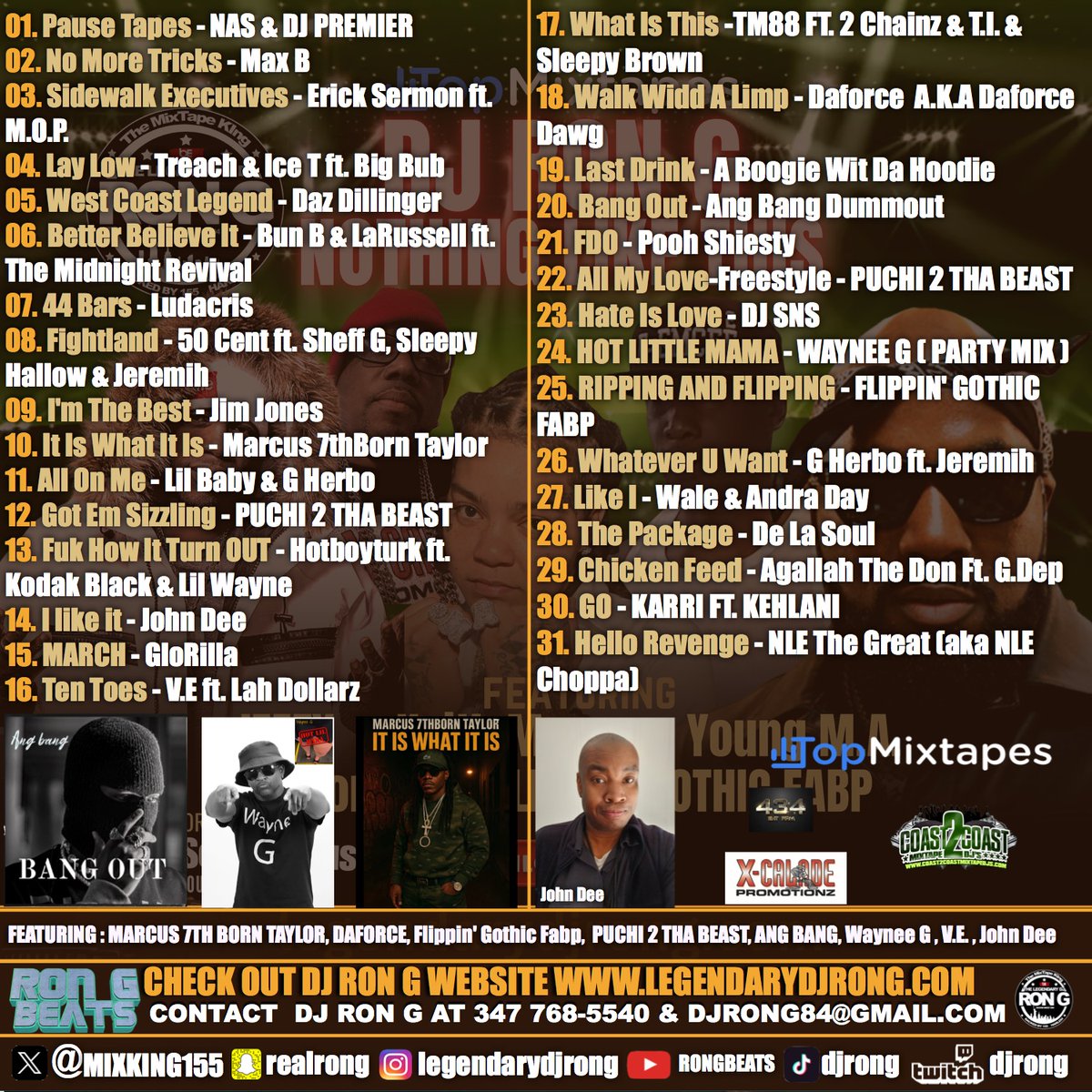 VODKILADJS's tweet image. #HappyNewYear2026
DJ RON G PRESENTS “ LOOK AT US ”
STREAM &amp;amp; DOWNLOAD LINK: legendarydjrong.com
STREAM - topmixtapes.com/mixtape/eauhiQ…
STREAM &amp;amp; DOWNLOAD: coast2coastmixtapes.com/mixtape/look-a…
STREAM - audiomack.com/mixkingenterta…
DOWNLOAD LINK: we.tl/t-ajLfk8kH4Q