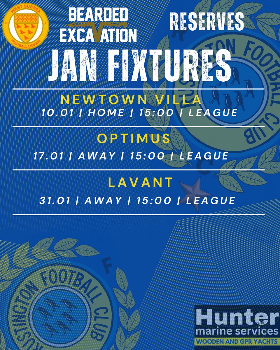 Here’s the fixture for the reserves no game on Saturday but they are back on the 10th