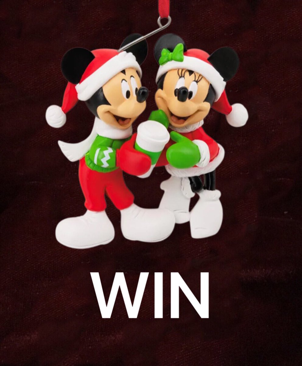 susan1375's tweet image. #win #hallmark #mickey&amp;amp;minnie hanging ornament. Follow retweet &amp;amp; comment. #competition c\d 02/01 11.59pm gmt open wwide #Christmas2025