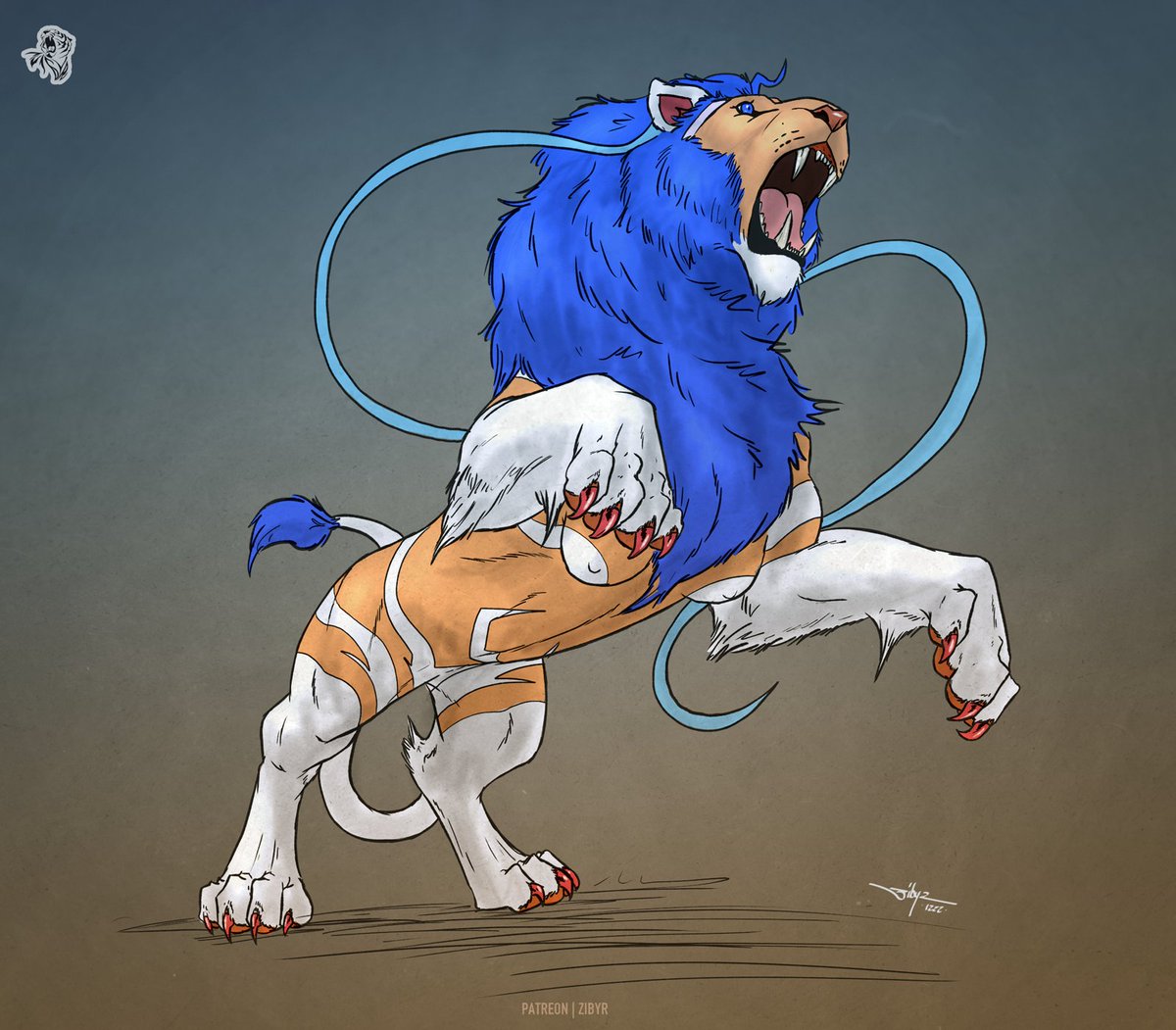 Catlady turning into feral male lion. Open for commissions now! forms.gle/YVXuupZ5wW3Quq… #TFEveryday