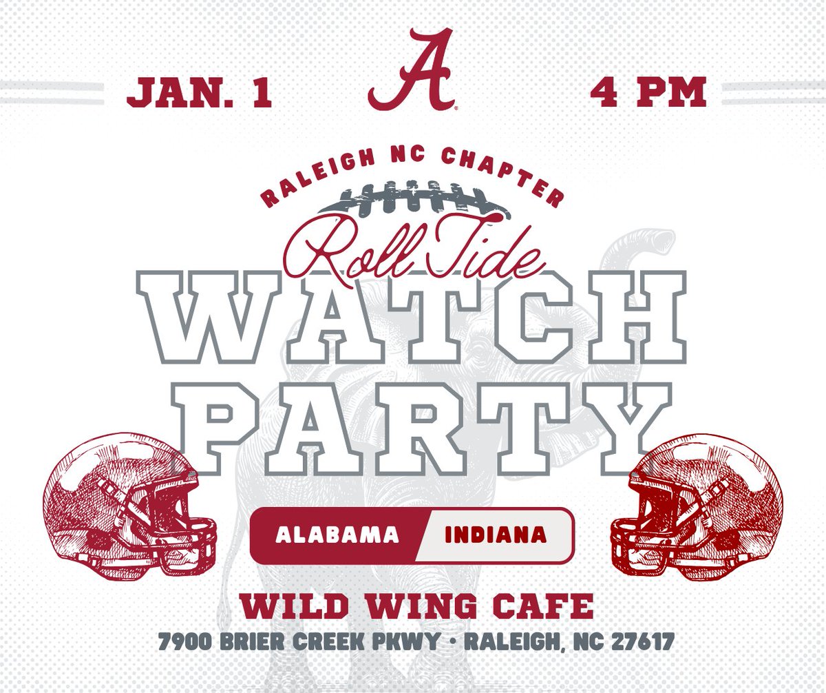 RollTideRaleigh's tweet photo. See you this afternoon! Seating starts at 3:30... https://t.co/ctZiOSjGg3