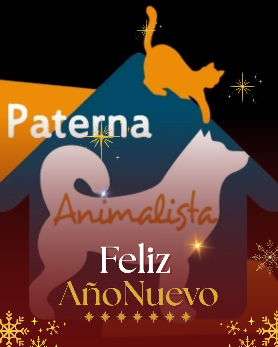 Paterna Animalista os desea un Feliz Año Nuevo lleno de cosas buenas. ¡Seguimos luchando!