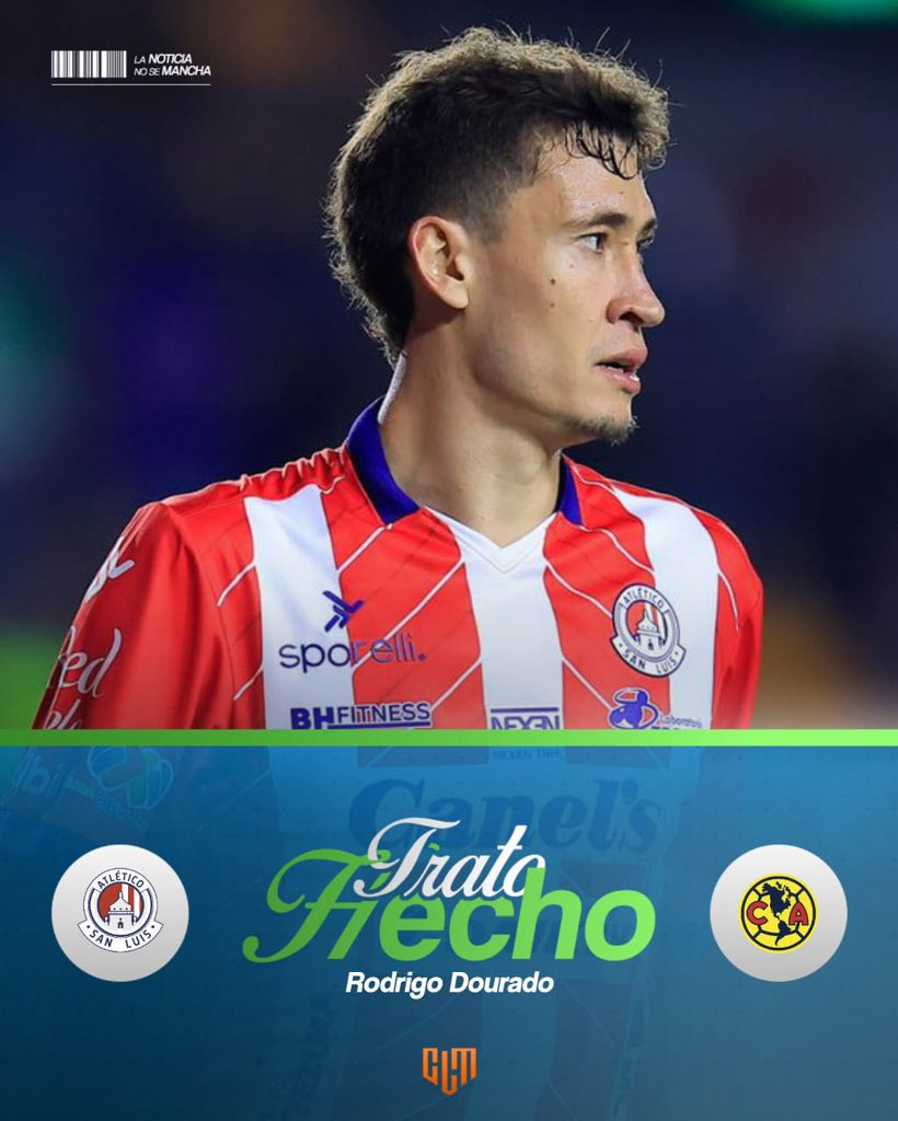 CLMerlo's tweet photo. 🚨Rodrigo Dourado es nuevo refuerzo del América. Todos los detalles aquí. ⬇️
https://t.co/cE1of2l56r https://t.co/syxf2LFGGO