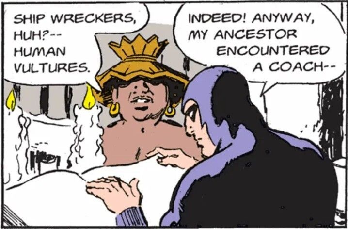 Chronicle_Tweet's tweet image. #OnThisDay in 2000, the very first #Phantom newspaper story not credited to #LeeFalk as the writer started. 'The Shipwreckers' was also the final Phantom story for #GeorgeOlesen &amp;amp; #FredFredericks. It was originally written for a comic, but due to Falk's death, it was repurposed