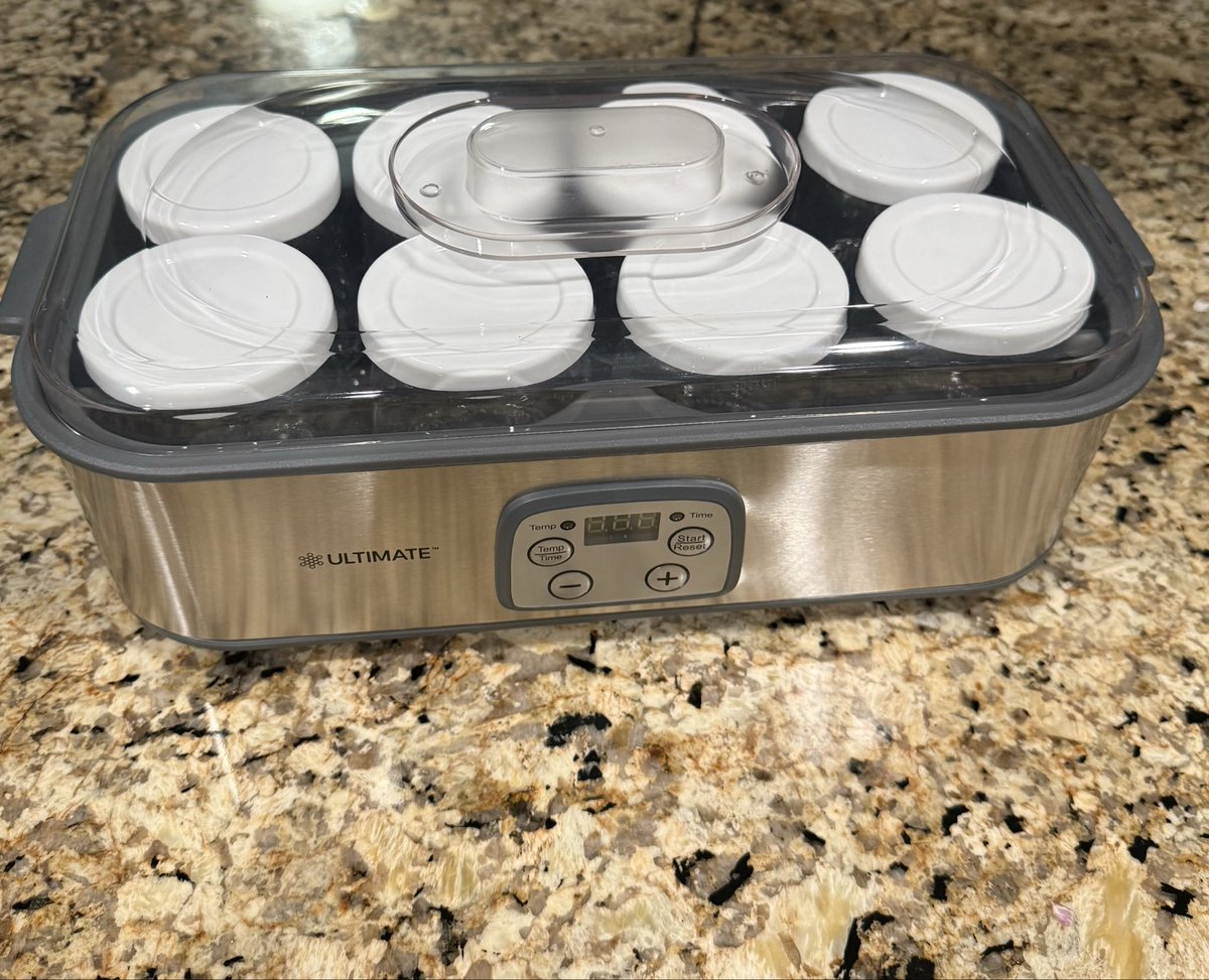 Thank you #UltimateHealth for this wonderful yogurt maker and also a free gift to get an additional eight 6oz jars to make bigger batches!