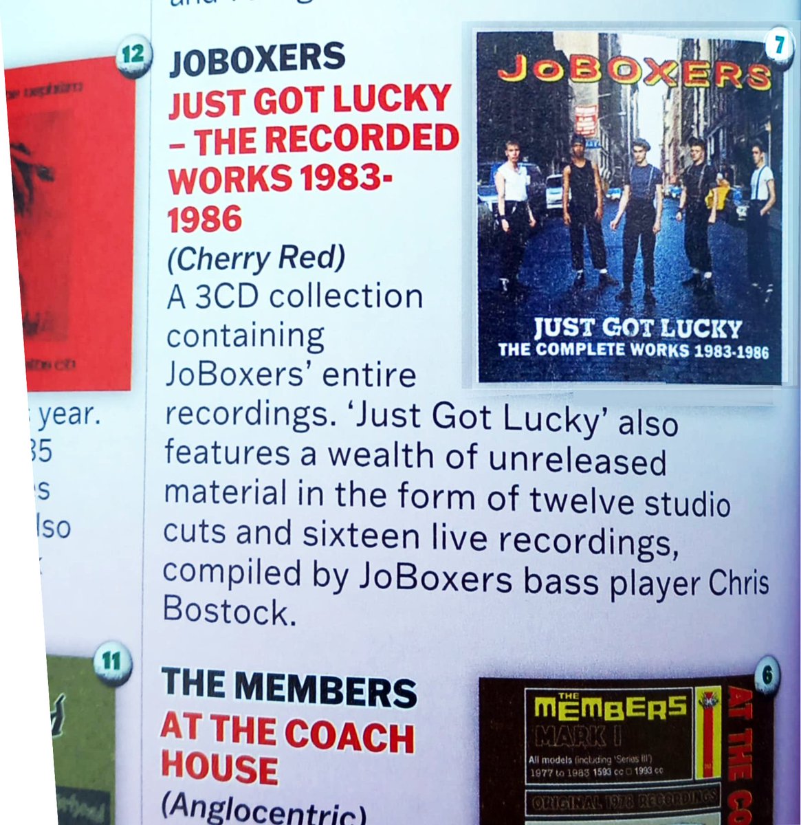 joboxers_band's tweet photo. The JoBoxers Complete Works 1983-1986 has hit the No.7 spot in Vive Le  Rock's 'Top Reissue of the Year' listing. Available from https://t.co/4lOWicgxBR
#joboxers #chrisbostock #cherryredrecords #vivelerock https://t.co/LLP6ljEi3K
