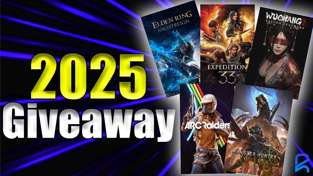 🚨FREE New Years Giveaway Alert!🚨 

Giving away one of my favorite games of 2025 (choices below) to 5 winners!  

Elden Ring Nightreign
Claire Obscur: Expedition 33
Wuchang: Fallen Feathers
ARC Raiders
Monster Hunter Wilds

To enter follow the instructions below to win ONE of