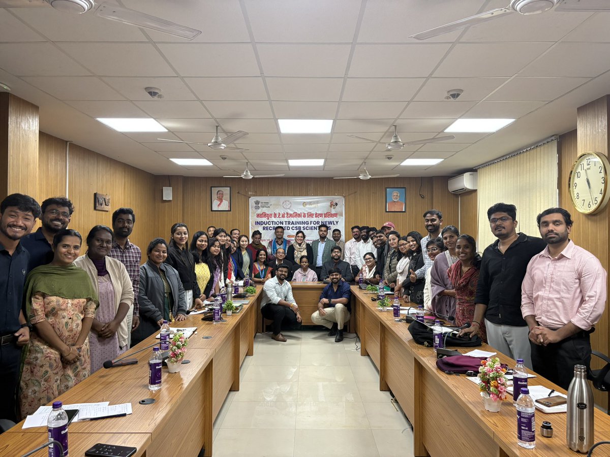 MssoSilk's tweet photo. Welcoming 2026 with smiles and enthusiasm at CSB–MESSO, Guwahati, alongside our newly inducted Scientists during the Induction Training Program. The Director, CSB MESSO Guwahati & Senior Scientists addressed the officials, sharing words of guidance, motivation, and vision for the year ahead. @csbmot @TexMinIndia