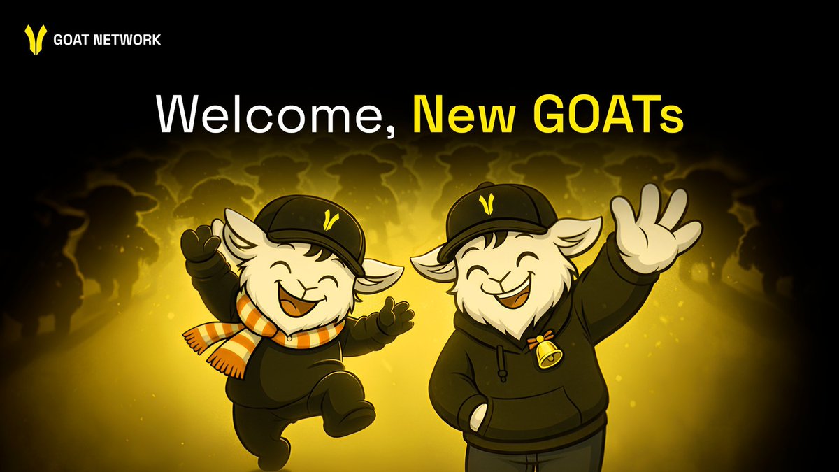 GOAT Network Officially Announces Round 2 of the Ambassador Program

We are pleased to announce the launch of the second round of the <a href="/GOATRollup/">GOAT Network 🟡</a>   Ambassador Program and the announcement of the new Ambassador list:👉 docs.google.com/spreadsheets/d…

📌 Selected Ambassadors are requested