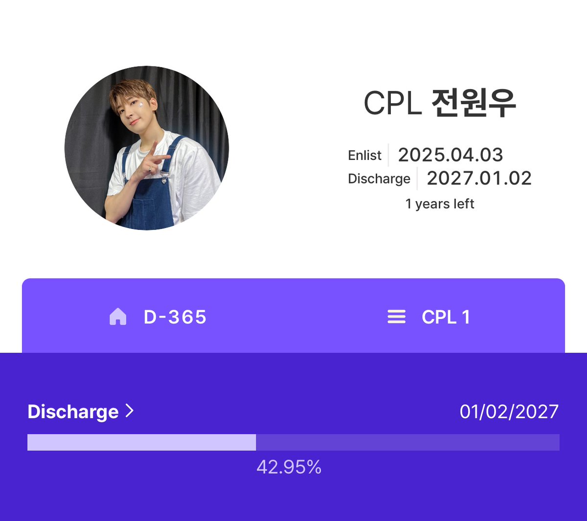 flamehanie's tweet photo. 1 YEAR LEFT UNTIL WONWOO DISCHARGED FROM MILITARY SERVICE 😭 WONWOO FIGHTING!! https://t.co/VRq1yf5Irf