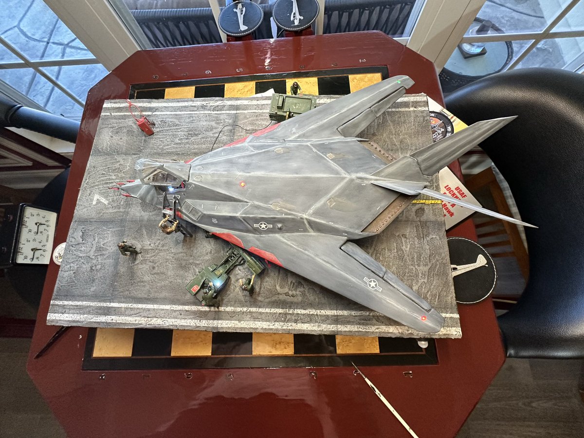 tommyboyhobbies's tweet image. Our final build of the year is the 1/48 F-117A “Delta Dawn.” She flew numerous combat missions during her service. Now retired, the aircraft resides at the Museum of Aviation at Robins AFB. Check us out at TommyboyHobbies.com for custom orders.