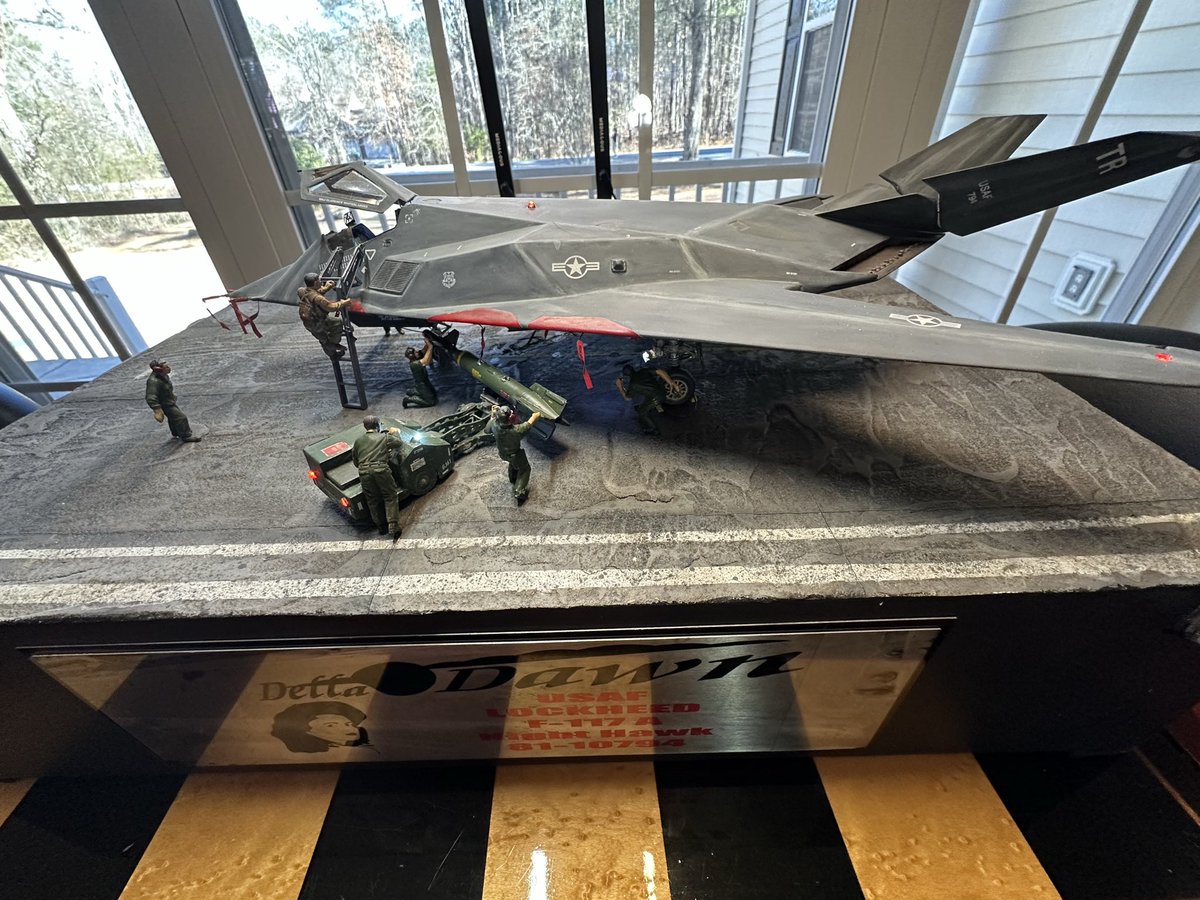 tommyboyhobbies's tweet image. Our final build of the year is the 1/48 F-117A “Delta Dawn.” She flew numerous combat missions during her service. Now retired, the aircraft resides at the Museum of Aviation at Robins AFB. Check us out at TommyboyHobbies.com for custom orders.