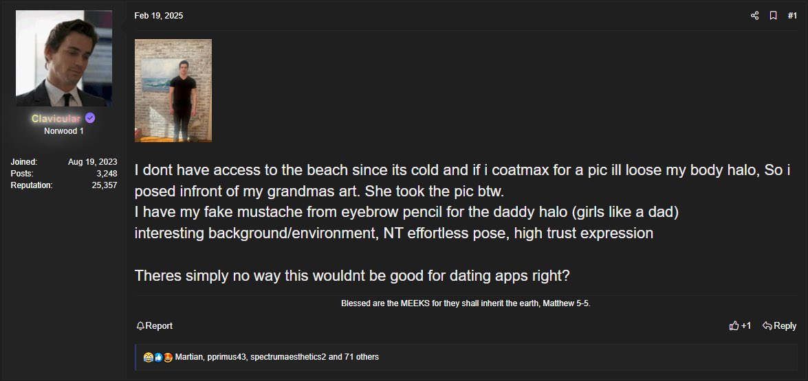 captive_dreamer's tweet photo. Clavicular was posting stuff like this barely 10 months ago https://t.co/DsXdxa3WkA