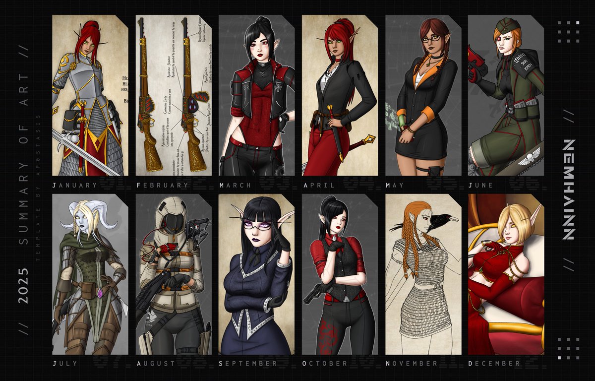 My #SummaryOfArt2025

All drawings can be found in HD here: deviantart.com/nemhainn

#Artsummary2025