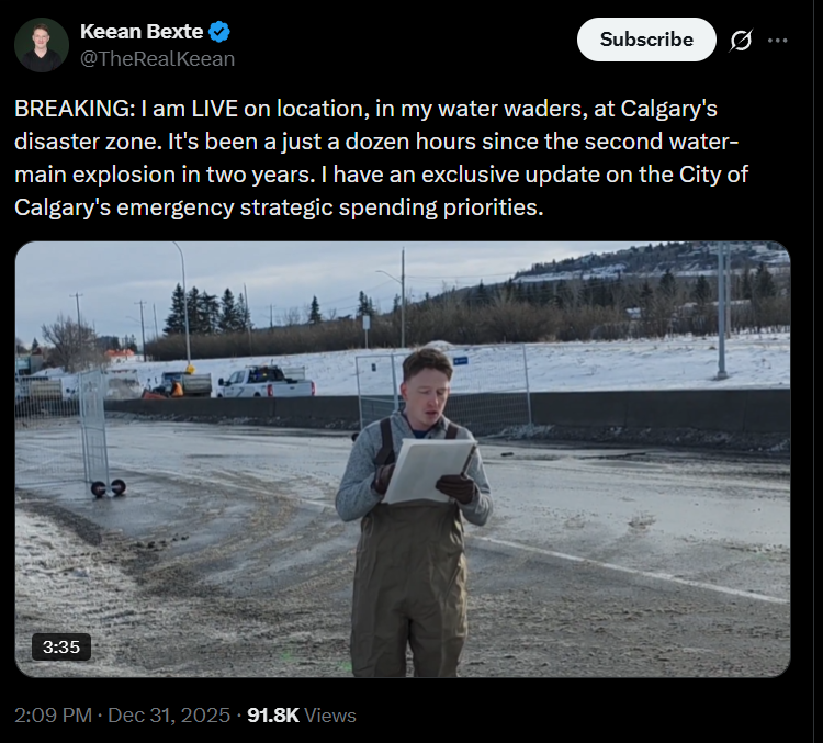 fakeezzie's tweet image. Lol, the dorky #FakeReporter grifter who allegedly used to run a racist merchandise website in university, is so bad at his job, he rants about the City's anti-racism programs but neglects to report on the 5.5B in water money infrastructure they have invested in the last decade.