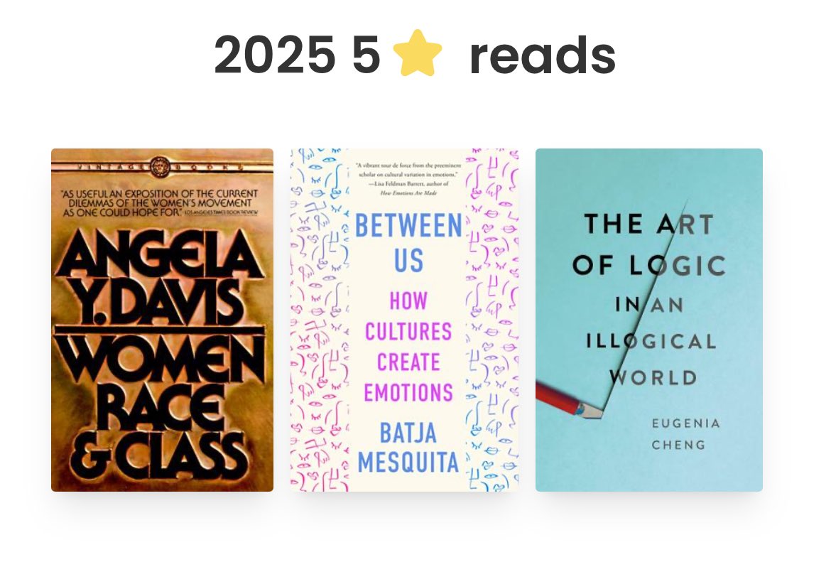 2025 reading wrapped (i also finished Caste last night but i had already generated my wrapped 🥲)