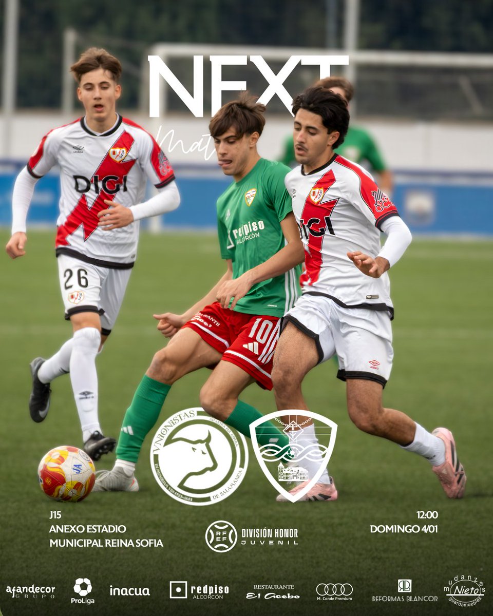 📆⚽ JUVENIL A | DIVISIÓN DE HONOR

Nuevo reto fuera de casa. A por ello 🤜🤛🔥

🚍 Viajamos a Salamanca.

<a href="/USCFbase/">Cantera Unionistas CF</a> 🆚 Juvenil A
🕜 12:00📅 04-01-26 🏟️  Anexo Reina Sofia

#VamosTrival #JuvenilDH