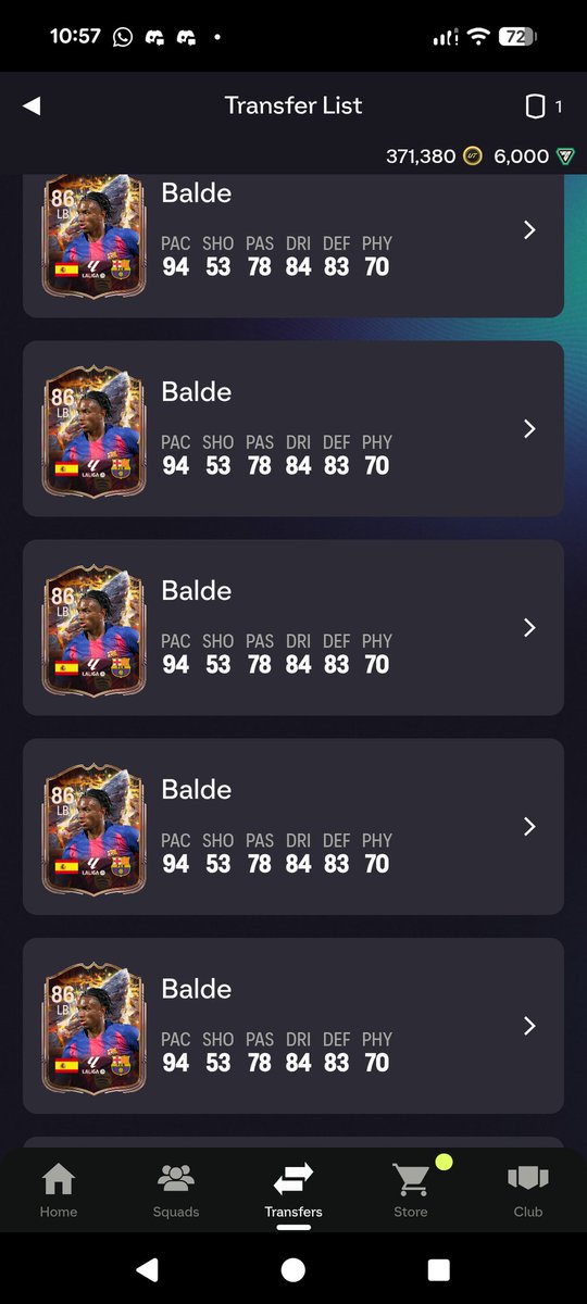 20 Baldes invested for 71k..

OOP and let's go..

#EAFC26 #FC26 #EAFC