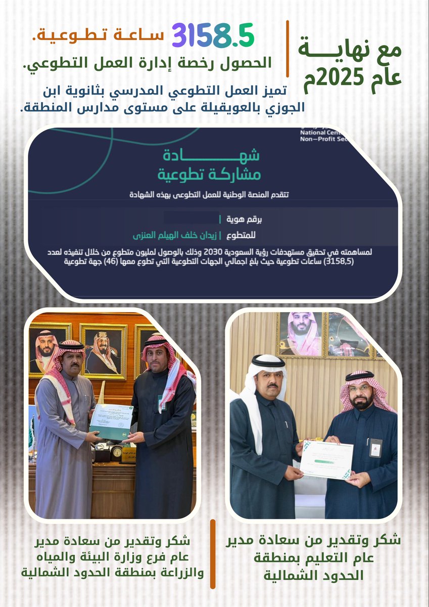 لله الحمد من قبل ومن بعد…

#التطوع_الاحترافي 
#الحدود_الشمالية 
#العويقيلة