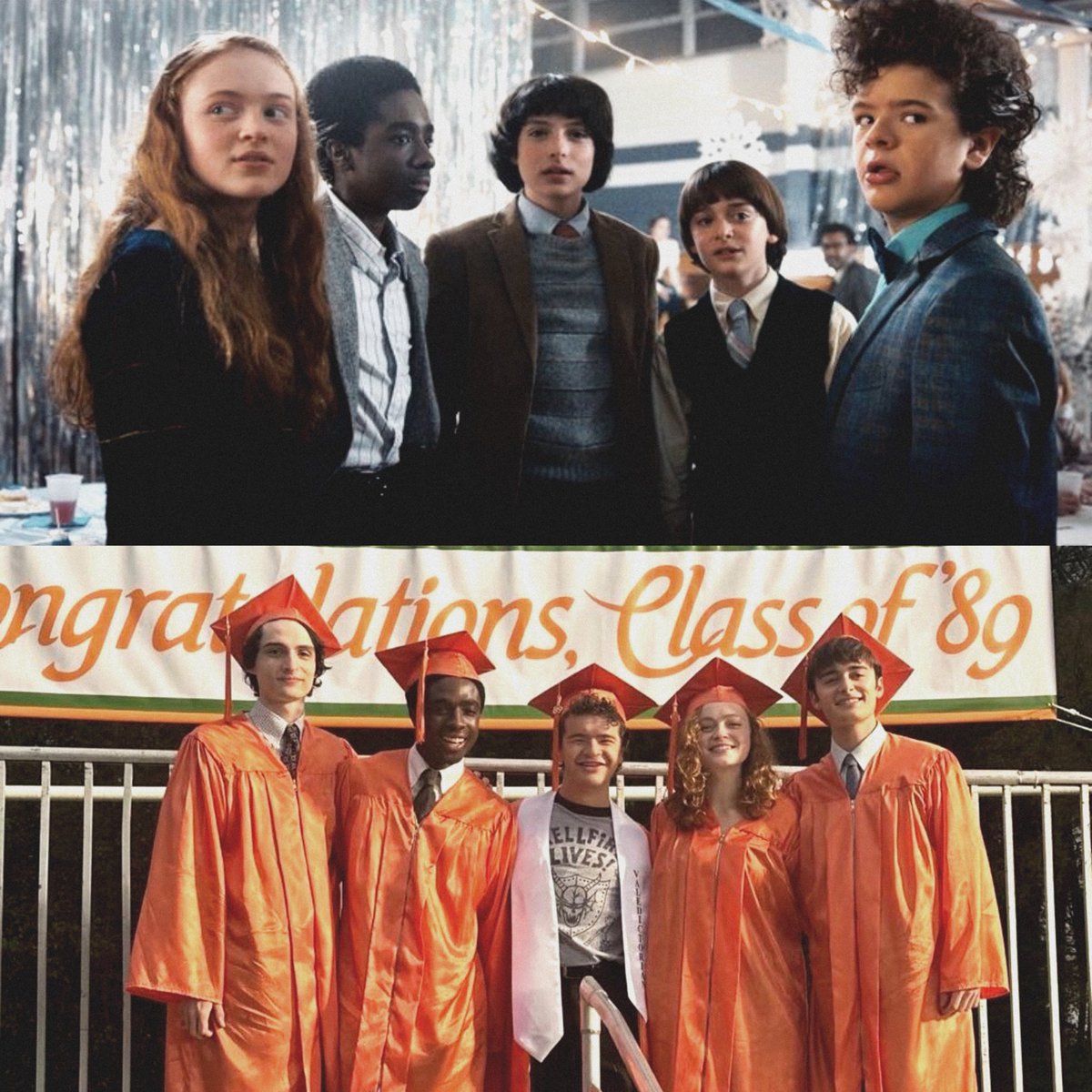 wlfhrs's tweet image. from 8th grade to 12th grade