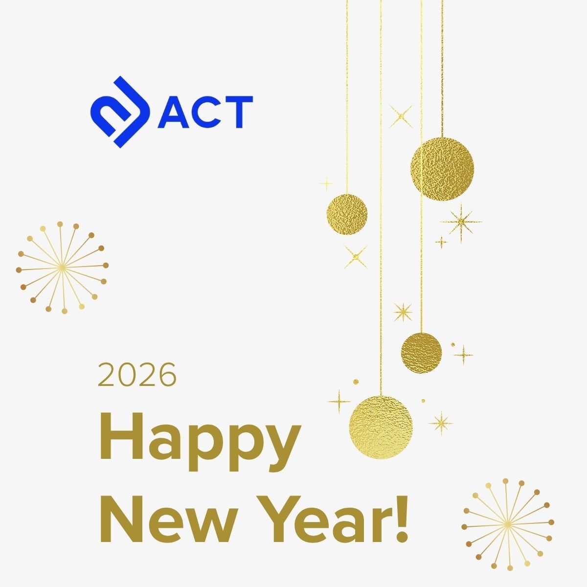 Cheers to a new year, new goals, and a year filled with grit, gratitude, and a whole lot of growth! Happy New Year from #TeamACT! ✨