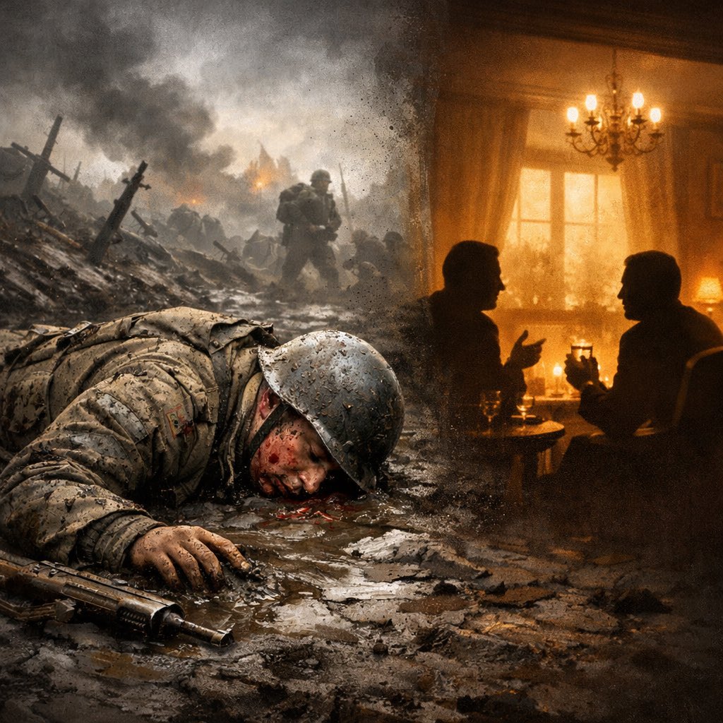 a_przychodko's tweet photo. Honor, ojczyzna, męstwo. To niewątpliwie podniosłe idee, czyż nie? A mimo to ludzie za nie umierają. W zdecydowanie przyziemny sposób, twarzą w błocie, krztusząc się krwią, wrzeszcząc z bólu. Mężczyźni będący czyimiś ojcami, braćmi czy synami. Których karmiono, myto, tulono i wprowadzono w świat przez matki, a później polegli na polu bitwy. Z dala od odpowiedzialnych za tę tragedię. Ci z kolei pozostają w domach, gdzie obce są im krew i bagnety. Żadnych obrażeń w domowych pieleszach. Tak się dzieje, gdy głupcy wierzą w ideę. - Lady Elizabeth Harlander. 

@donaldtusk @KosiniakKamysz @wlodekczarzasty #Ukraina #wojna