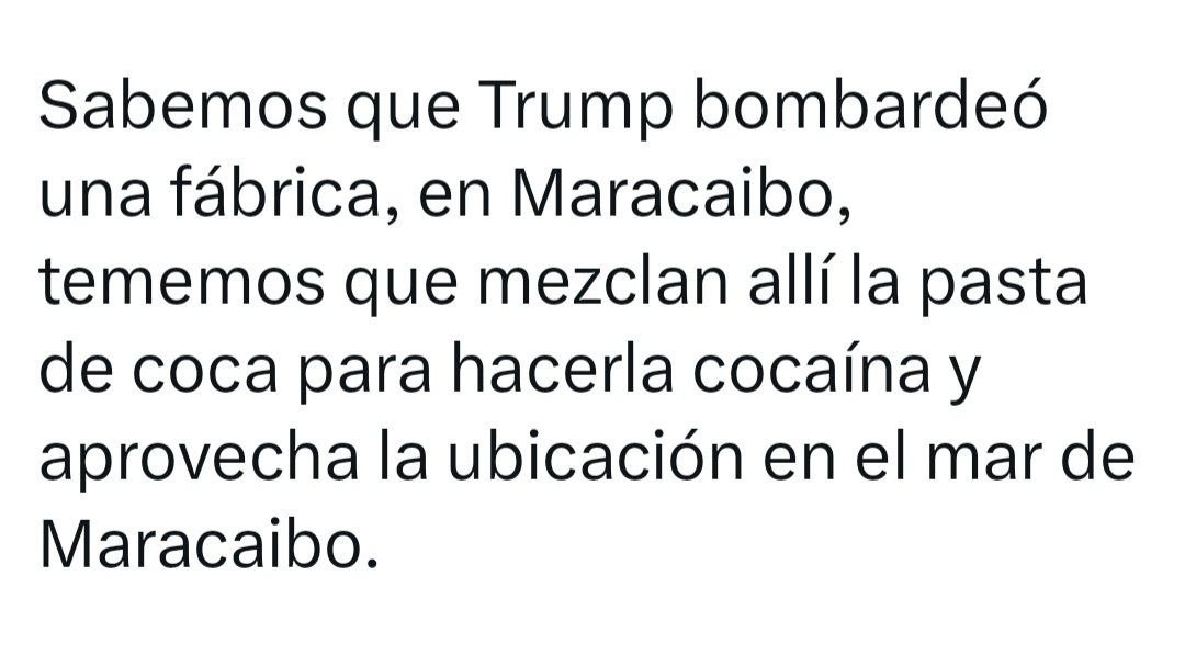 <a href="/OrlvndoA/">Orlando Avendaño</a> Se les va el yoyo, como cuando Trump dice algo del Cartel o del Tren y enseguida el teniente pañal se da por aludido.

Aquí el fragmento para los que no han leído el post de Petro.