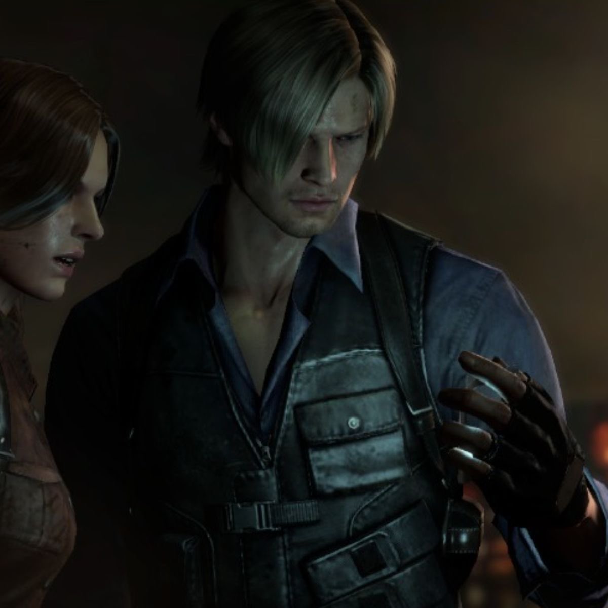 autistiocrat's tweet image. re6 leon could get it anytime, any place