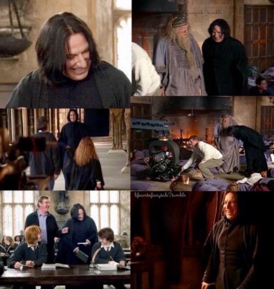 TheDailyHPotter's tweet photo. Alan Rickman behind the scenes 🤩 https://t.co/bclyEXKypH