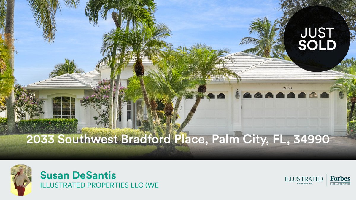 SusanDeSantis89's tweet photo. 🛌 4 🛀 3 🚘 3
��� 2033 Southwest Bradford Place, Palm City, FL, 34990

My latest sale on RateMyAgent.
FL SL707560
https://t.co/IfR6QnIQGH

...
#ratemyagent #realestate https://t.co/DewUfkTt4M