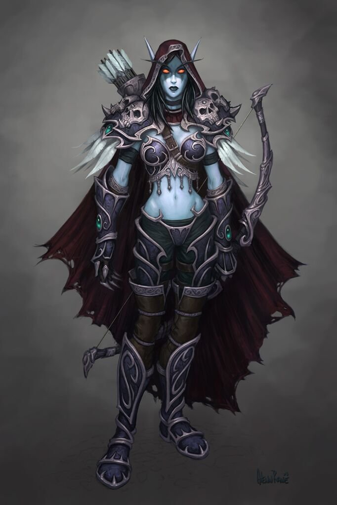 Neasper's tweet image. Early Sylvanas art