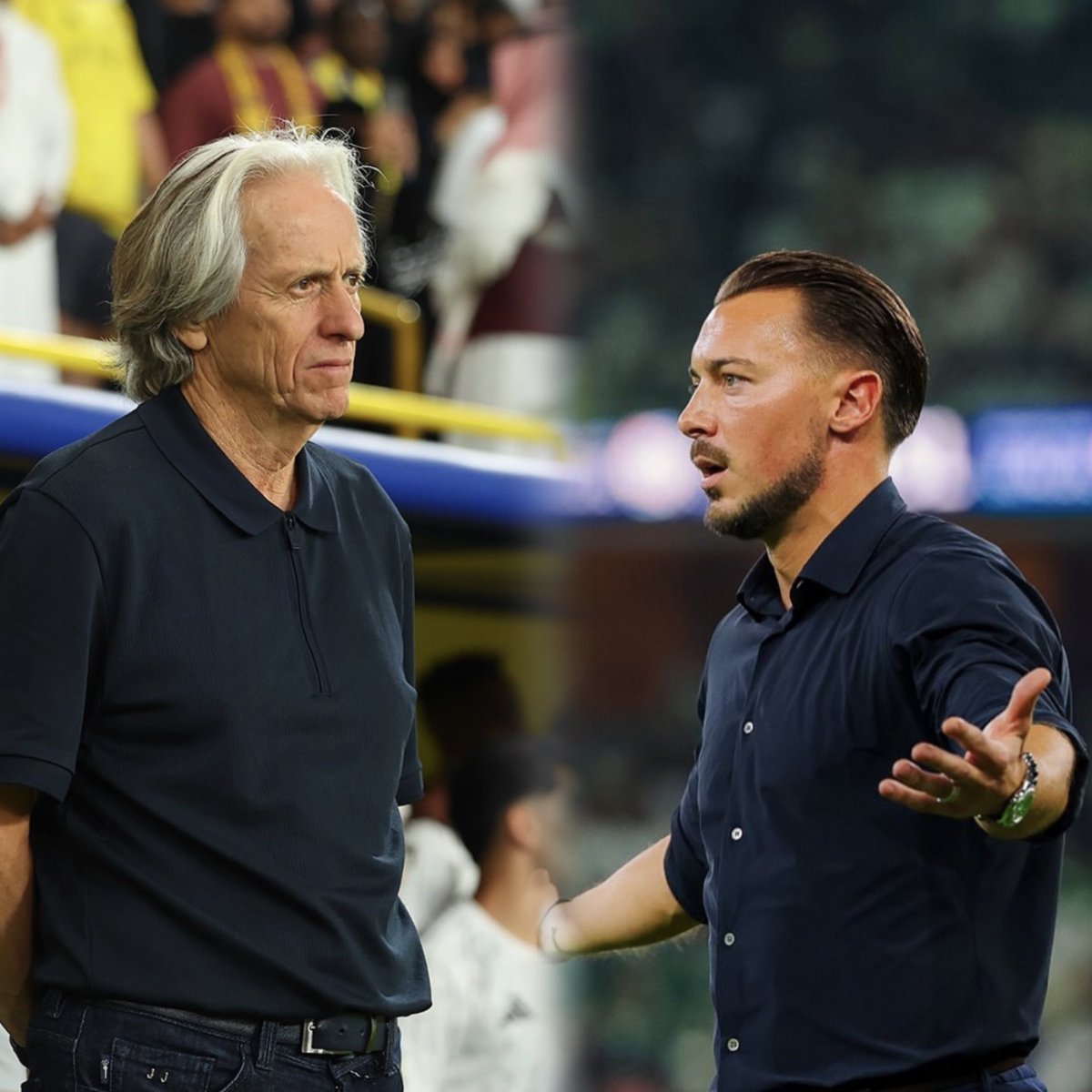 Grntx7's tweet image. 🚨📊 مقارنة رقمية مطولة بين :

🟡 #النصر — متصدر الـدوري — 31 نقطة
🟢 #الأهلي — المركز الرابع — 22 نقطة

📅 | دوري روشن موسم 25/26 ( 11 جولة )

المدرب :
النصر | خورخي جيسوس 🇵🇹
الأهلي | ماتياس يايسله 🇩🇪

⚽️ عدد المباريات :
النصر : لعب 11 ( فاز في 10 / تعادل في 1 )
الأهلي : لعب 11…