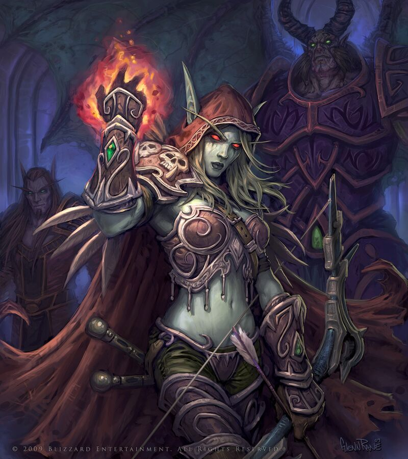 Neasper's tweet image. Early Sylvanas art