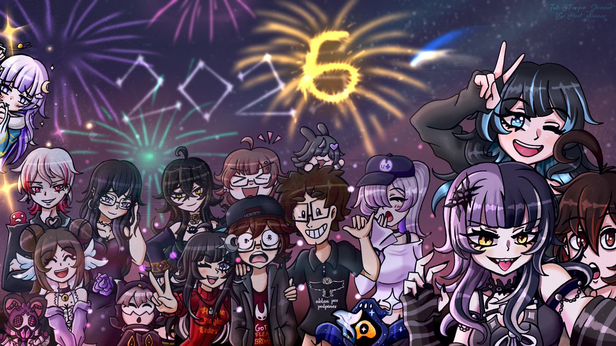 Seems like it was not so long since I met Shiori and the novelites and my life became 100% better thanks to them and many other friends. I wanted to make this community art extra special, to celebrate another year of Inkwell. I wish y'all the best for this 2026 ^^

#ShiorinSketch