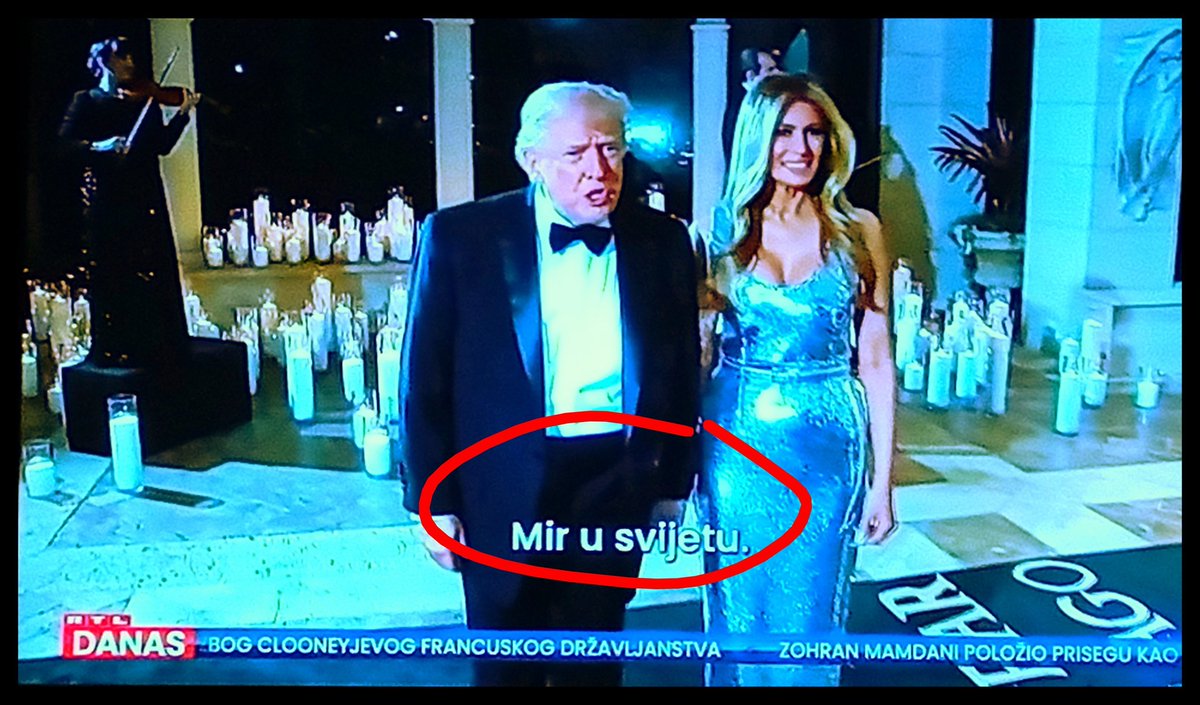 Donald Trump je s javnošću podijelio svoju novogodišnju želju: Mir u svijetu.
A smijali smo se missicama.