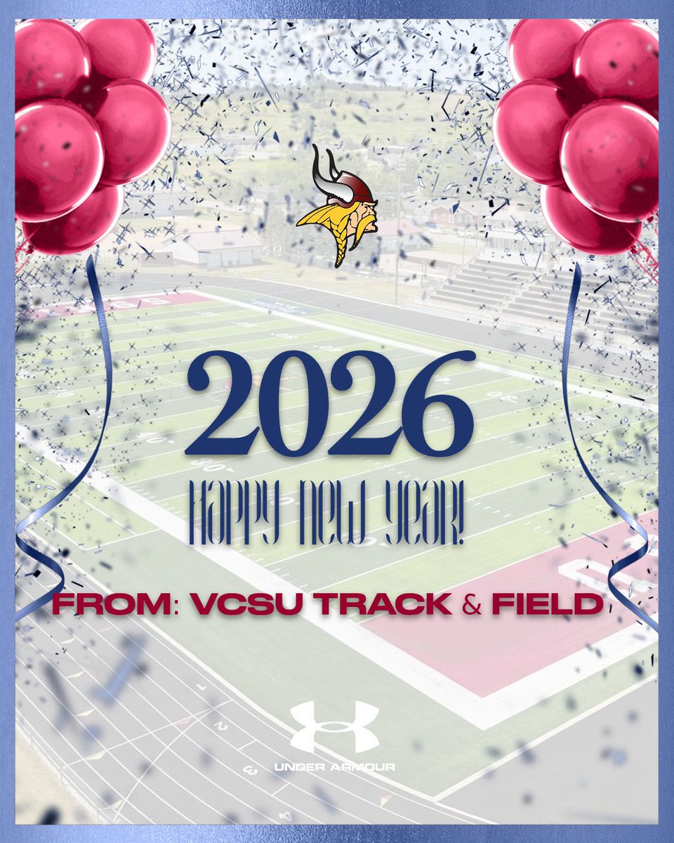 VCSUXCTF's tweet image. Wishing everyone a Happy New Year from VCSU Track &amp;amp; Field! Can't wait to see what 2026 brings for our team. 

#WeAllRow | #BElieveinYOUrself | #BuildTheStandard