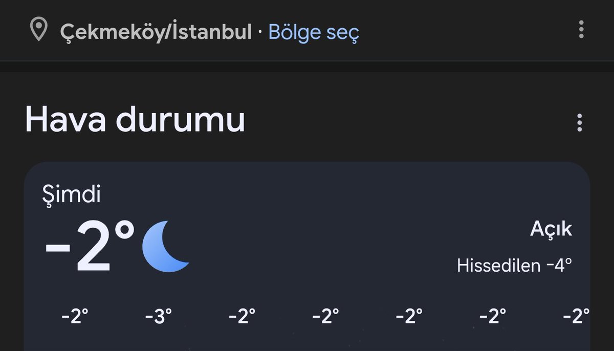 <a href="/HavaForum/">Hava Forum</a> <a href="/tccekmekoy/">T.C. Çekmeköy Kaymakamlığı</a> Sayın Kaymakamım kardan ve buzlanmadan dolayı 3 ilçede tatil oldu okullar. Lütfen Çekmeköy ilçemizde de tatil olsun. Yarın çok buzlanma ve soğuk hava olacak 🙏