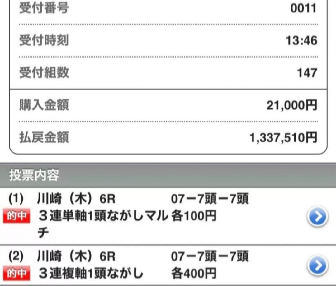 1月2日（金）こんにちランチ無料予想🌞 川崎8R ①いいね ②RP ③