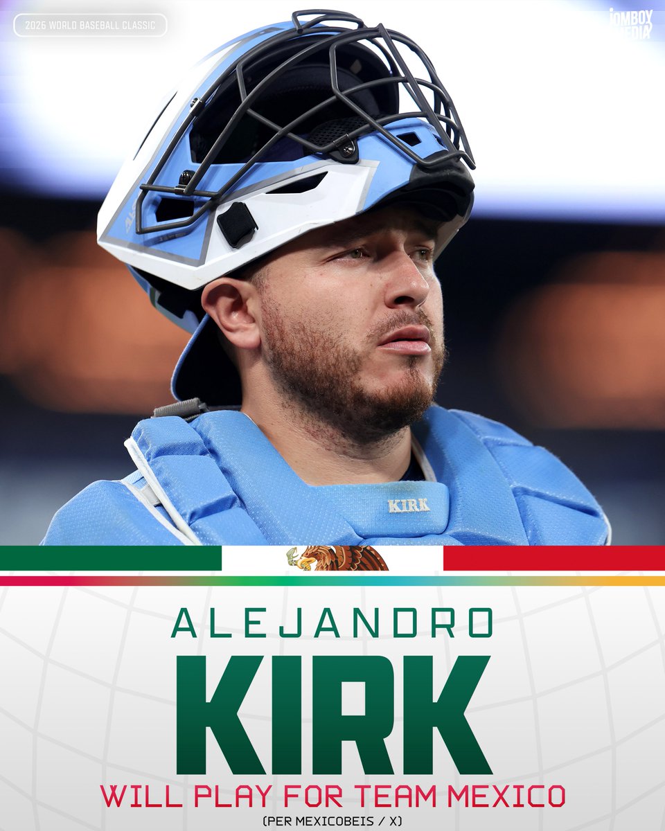 TalkinBaseball_'s tweet photo. Alejandro Kirk will play for Team Mexico in the 2026 World Baseball Classic https://t.co/LXtdhyTxcy