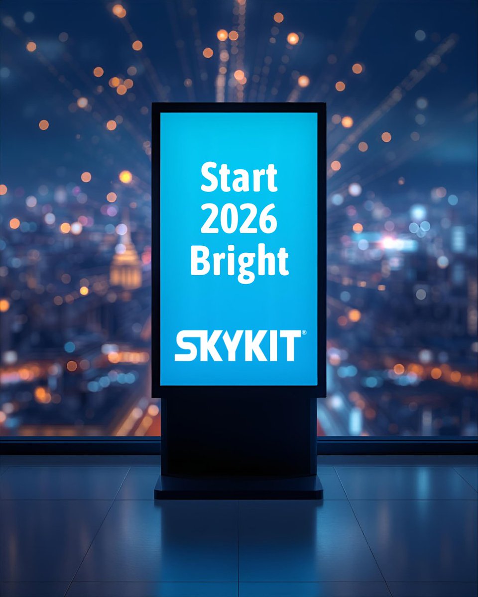 WeAreSkykit's tweet photo. Cheers to 2026! 🎉

We're stepping into the new year grateful for the customers, partners, and team members who make Skykit what it is. 

Let's make 2026 the brightest year yet! 💙

#WeAreSkykit #DigitalSignage #NewYearNewGoals https://t.co/o9qIsrnMSo