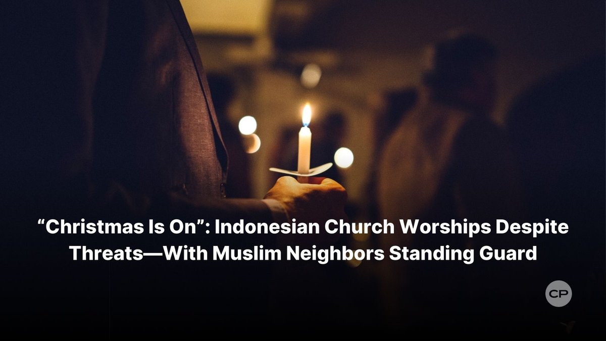 ChristianPost's tweet image. Told to cancel Christmas over “possible attacks,” a 70‑member church in West Java worshiped anyway—then watched local Muslims and major Islamic groups rally to defend their right to celebrate Christ’s birth. 
#Indonesia #Christmas2025 #ReligiousFreedom
🔗 dlvr.it/TQ67SB