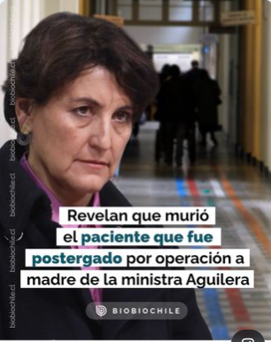 Iherreraa's tweet photo. Si esto lo hubiera hecho alguien de derecha, la izquierda ya habría puesto una Acusación Constitucional y estaría pidiendo su renuncia, pero como la Ministra Aguilera es de izquierda, no dicen NADA. https://t.co/eTgm83WhVn
