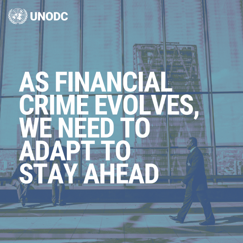 UNODC_FinCrime's tweet photo. From financial intelligence analysts to investigators &amp; prosecutors, every link in the chain matters in combating money laundering.

Together, authorities can stop money laundering from fuelling further crime.

Learn how to address cooperation gaps &amp; bring criminals to justice: