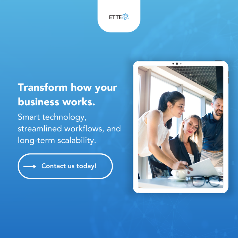 ettebiz's tweet image. 💡 Digital transformation is no longer optional — it’s essential for staying competitive. By upgrading tools, automating processes, and improving IT support, businesses can operate with greater speed and accuracy. 

#DigitalTransformation #ITConsulting #BusinessTech #ETTE