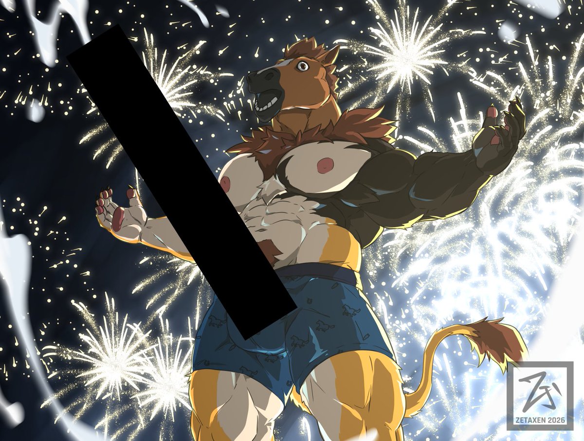 Starting the new year with a bang. 🎆🐴